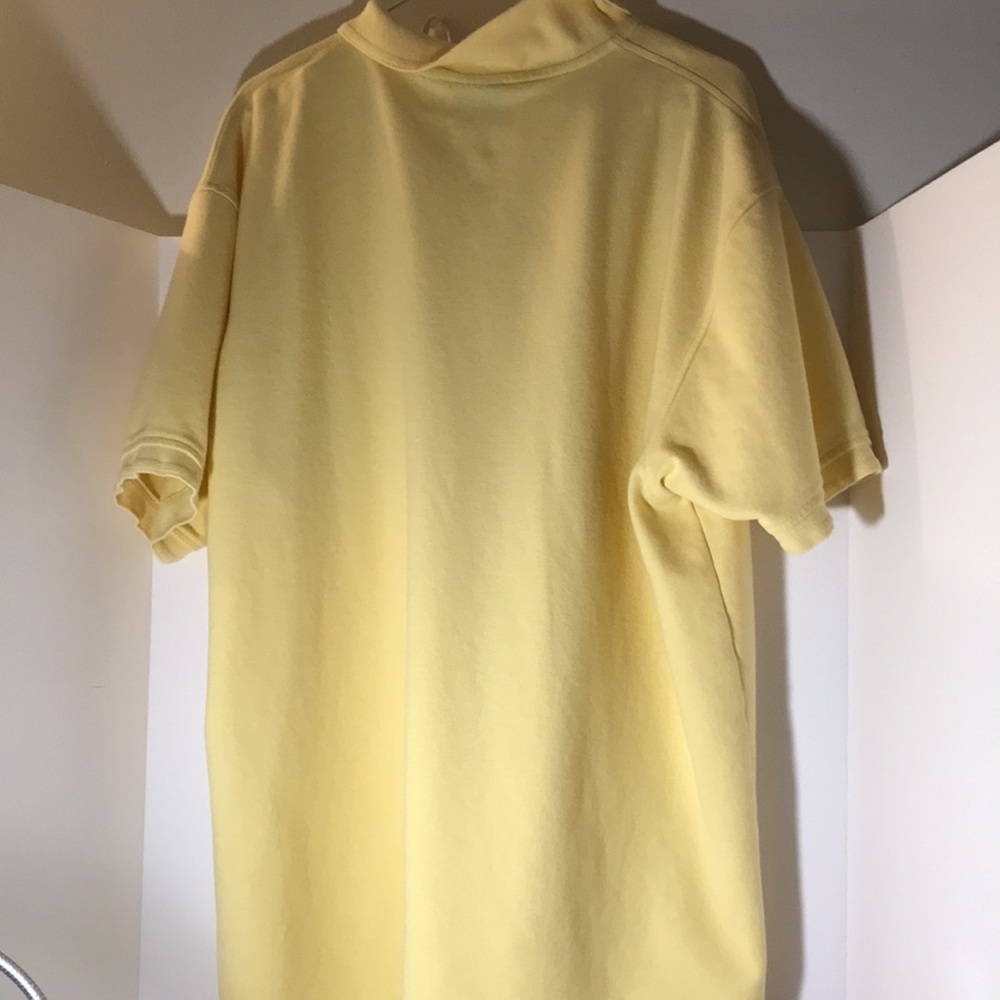 Jos.A.Bank polo short sleeve size xxl button collar yellow Y2K preppy - Picture 5 of 6